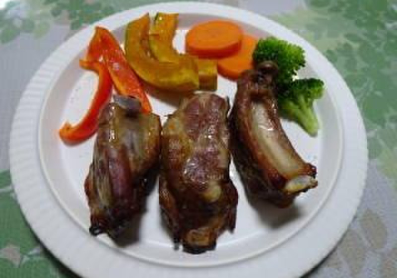 スペアリブグリルにんにく醤油～照り焼き液の応用～