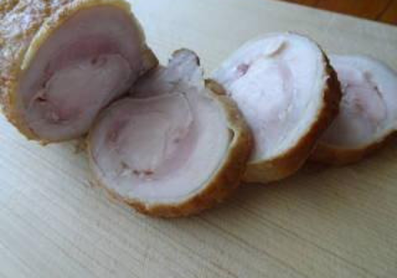 鶏チャーシュー燻製仕上げ