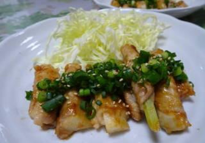 野菜の肉巻き～照り焼き液の応用～