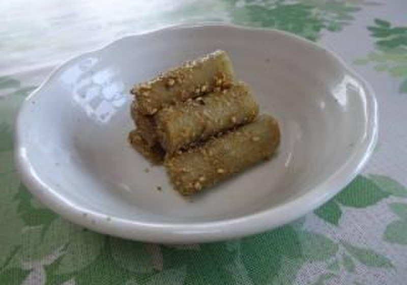 たたきごぼう～照り焼き液の応用～