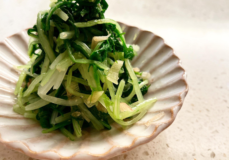 水菜でつくる即席ナムル