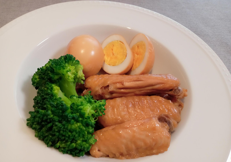 若鶏手羽中の酢醤油煮
