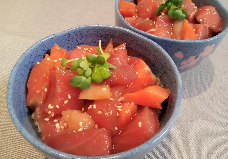 おさしみ漬け丼