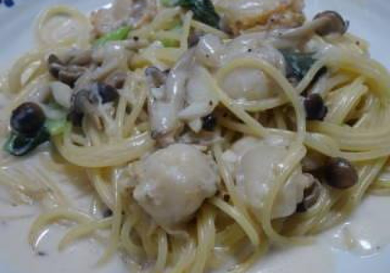 ホタテのクリームパスタ～ホワイトソース応用～