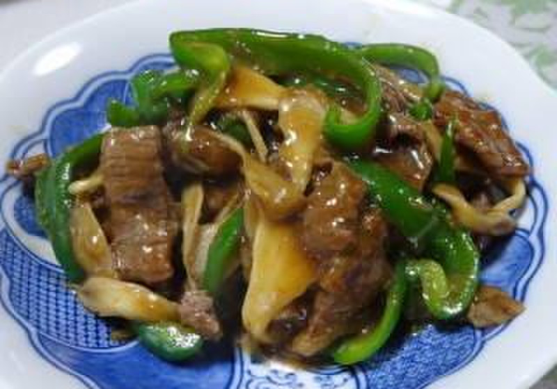 青椒肉絲～照り焼き液の応用