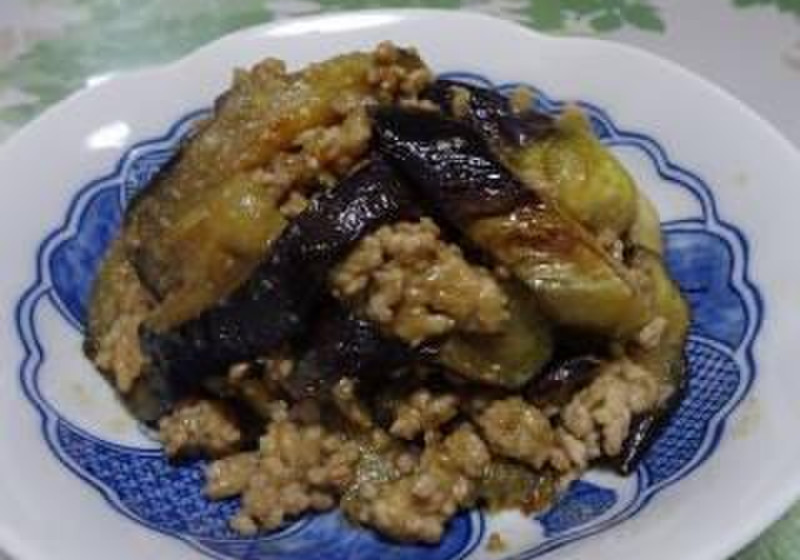 茄子とひき肉の甘辛みそ炒め～甘辛味噌の応用～