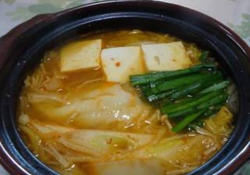 チゲスープ～甘辛味噌の応用～