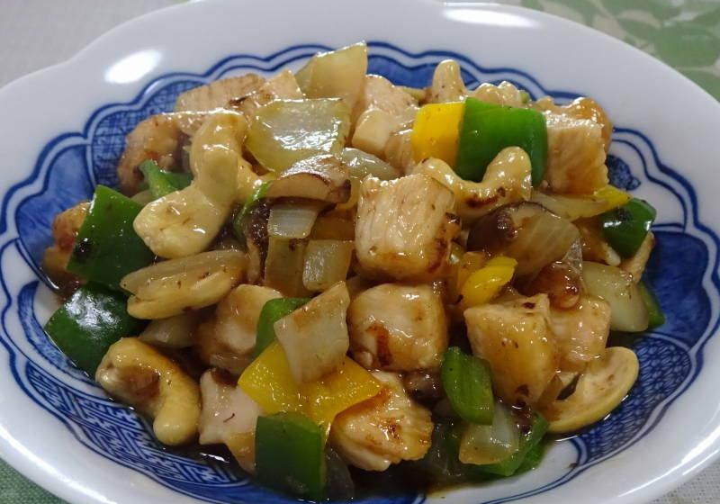 鶏肉のカシューナッツ炒め～照り焼き液の応用
