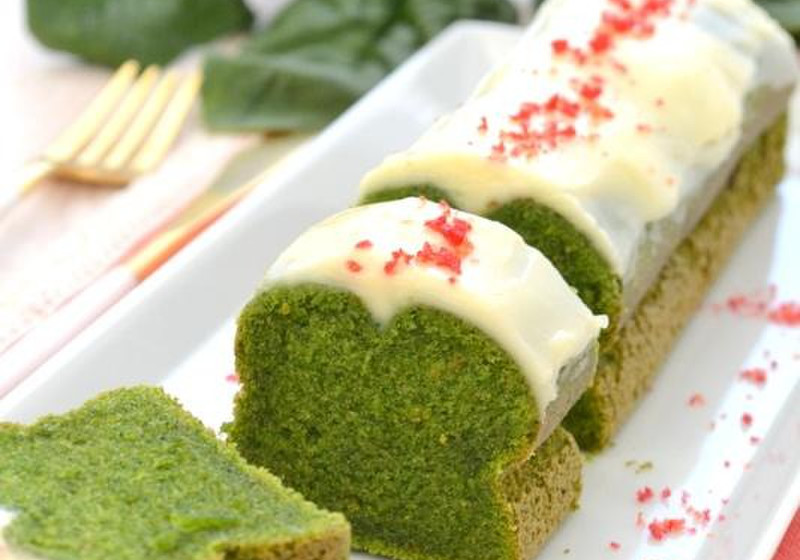 ミキサーで出来るグルテンフリーほうれん草ケーキ