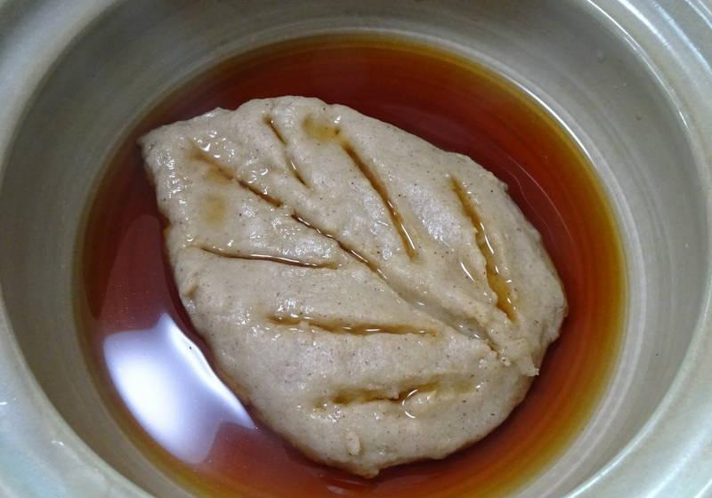 蕎麦がきと蕎麦つゆ～照り焼き液の応用～