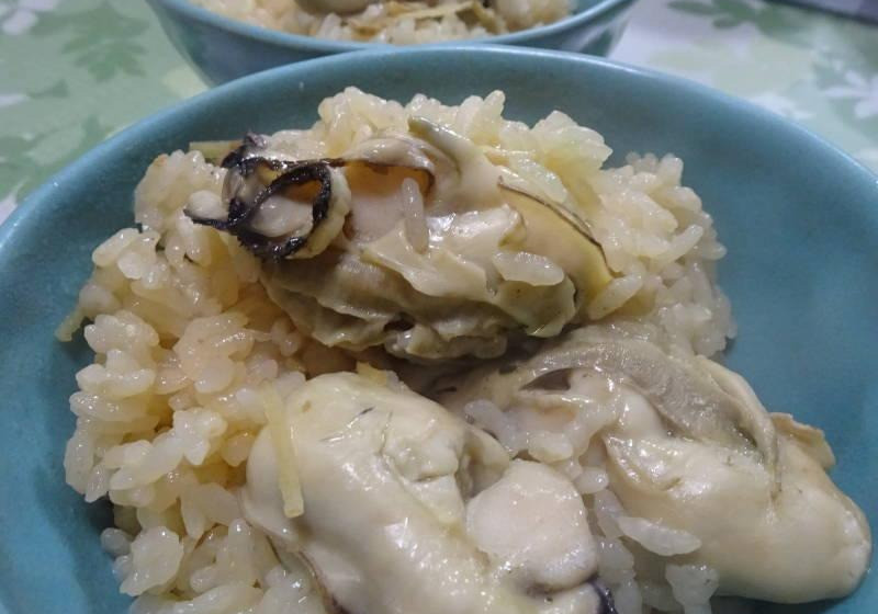 牡蠣の炊き込みご飯～照り焼き液の応用～
