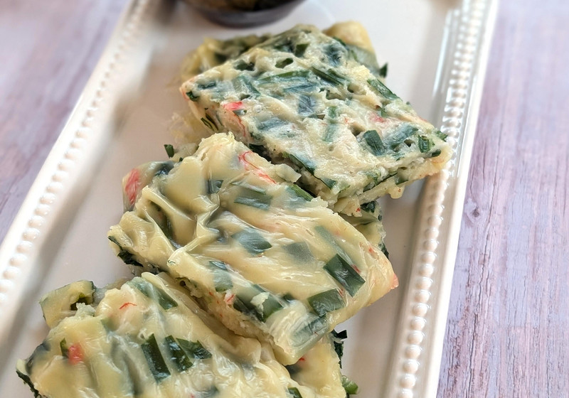 袋で作る湯せんチヂミ