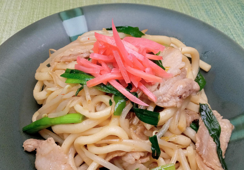にら焼きうどん