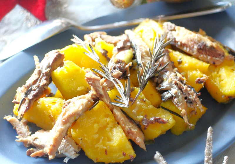 オイルサーディンとじゃがいものソテー