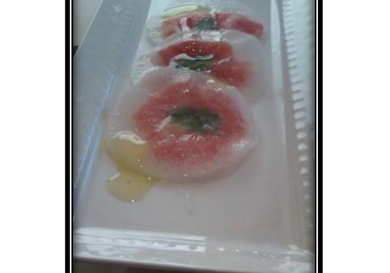 大根とスモークサーモンのサンド