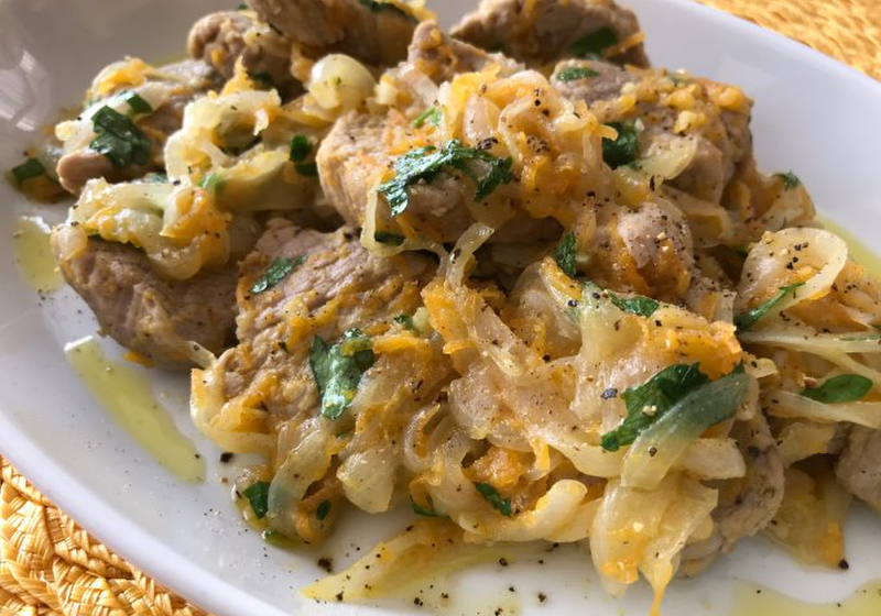 豚ヒレ肉のナポリ風ジェノヴェーゼ